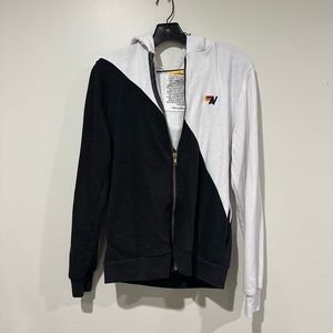 Aviator nation white and grey sweater medium